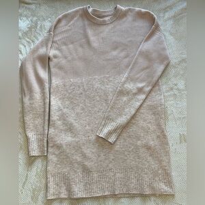 Lululemon Athletica Cream Ribbed Knit Top